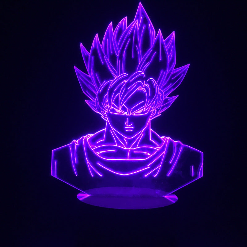 3D Illusion LED Lamp with Monkey King Design