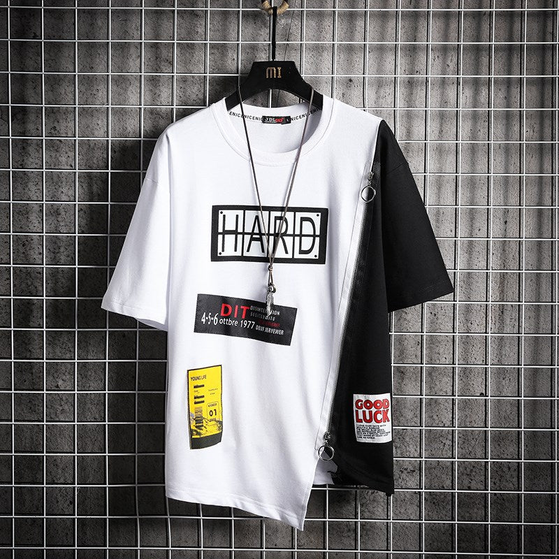 Hip Hop Casual Short Sleeve T-Shirt - Summer Style
