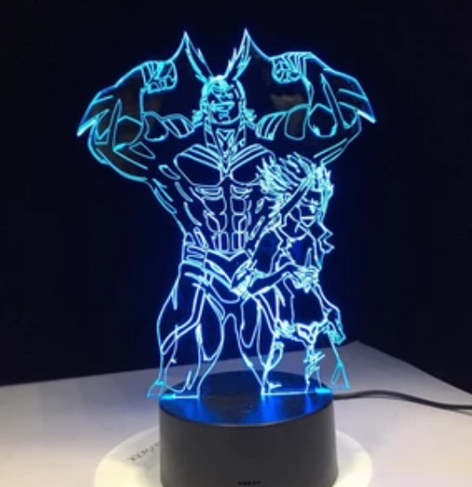 My Hero Academia 3D Color LED Illusion Lamp