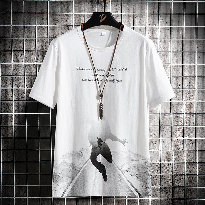 Summer Short Sleeve Cotton T-Shirt (Casual Style)