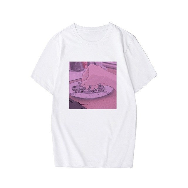 Anime Print T-Shirt for Men - Casual Summer Style