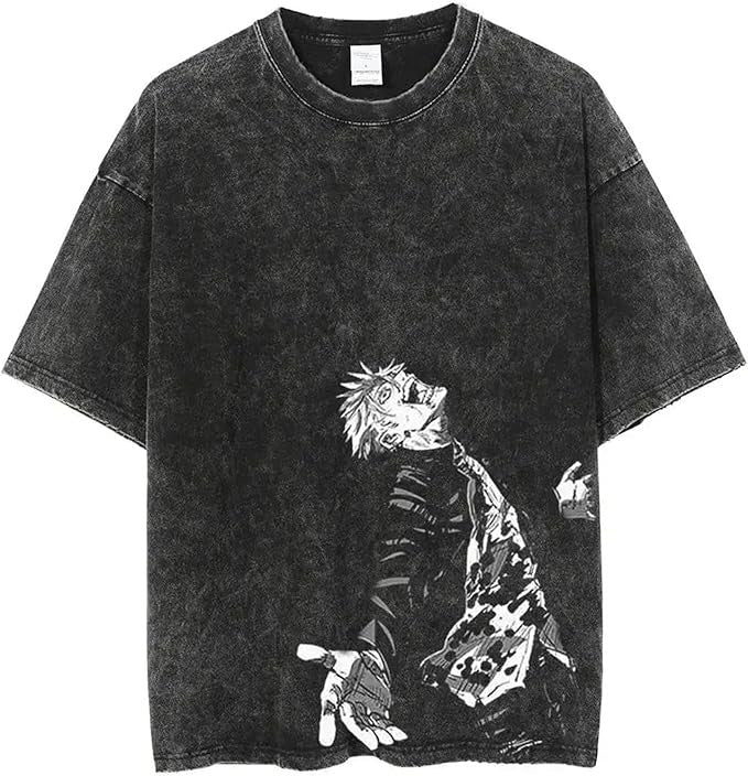 Vintage Washable T-Shirt - Streetwear Anime Graphic