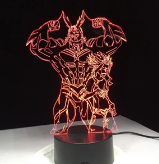 My Hero Academia 3D Color LED Illusion Lamp