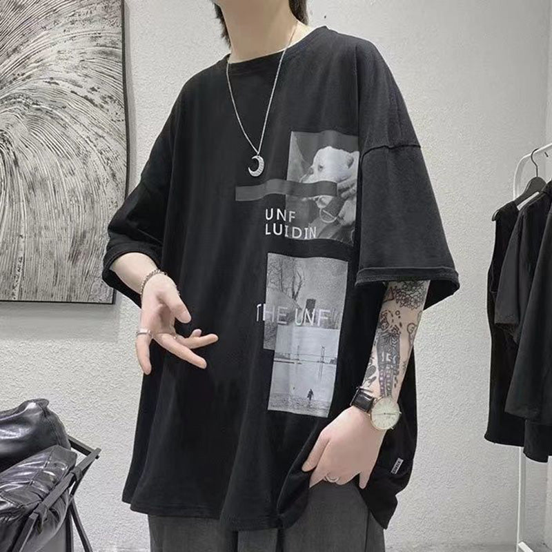 Men's Oversized Graphic Tee with O-Neck - Summer 2023