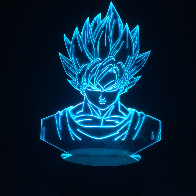3D Illusion LED Lamp with Monkey King Design