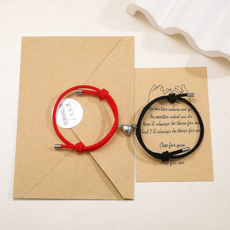 Alloy Love Magnet Suction Couple Bracelet