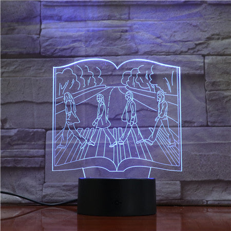 3D Guitar Model Night Light with USB and Battery