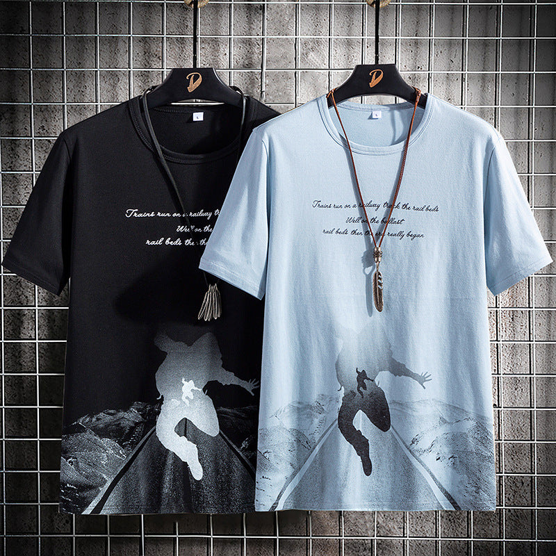 Summer Short Sleeve Cotton T-Shirt (Casual Style)