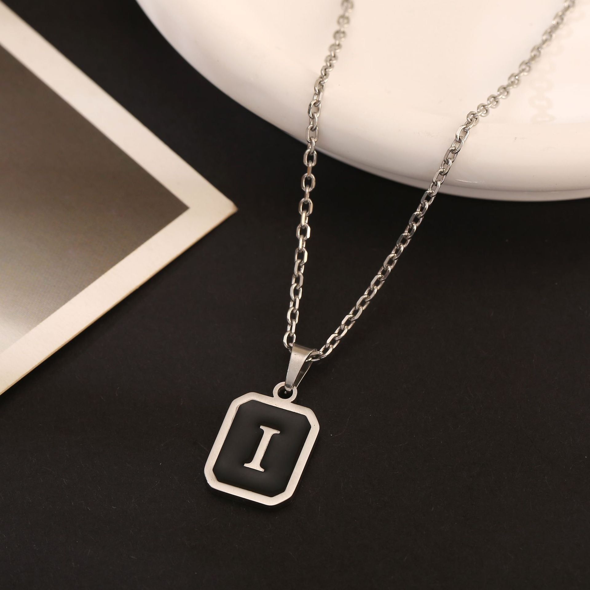 Stainless Steel Fashion Necklace with 26 English Letters