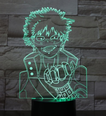 3D Colorful LED Night Light - My Hero Academia Figure