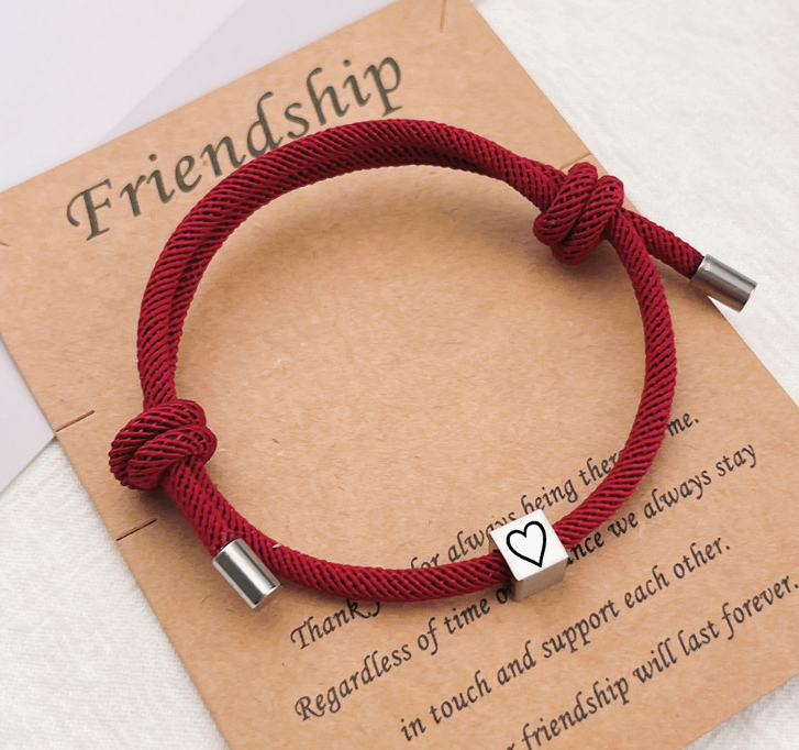 Simple Stainless Steel Geometric Couples Love Bracelet