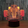 3D Racing LED Touch Control Night Light Decor Lamp