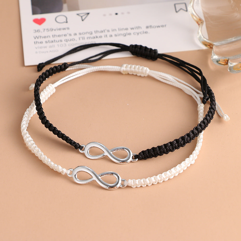 Adjustable Infinity Love Bracelet for Couples and Friends