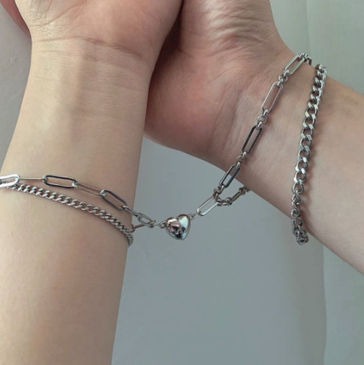 Magnet Love Suction Bracelet for Couples Gift
