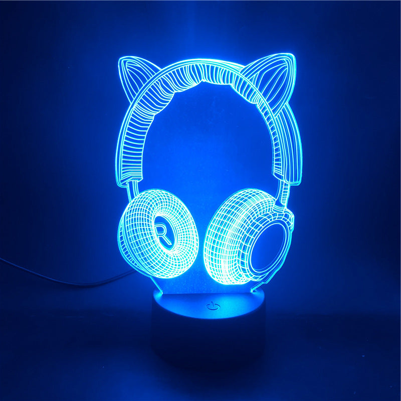 3D Guitar Model Night Light with USB and Battery