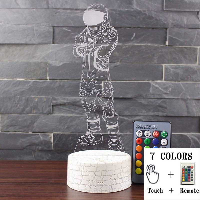 3D LED Touch Control Colorful Night Light Lamp