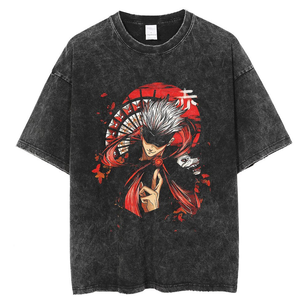 Vintage Washable T-Shirt - Streetwear Anime Graphic