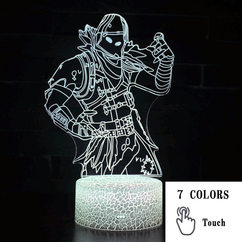 3D LED Touch Control Colorful Night Light Lamp