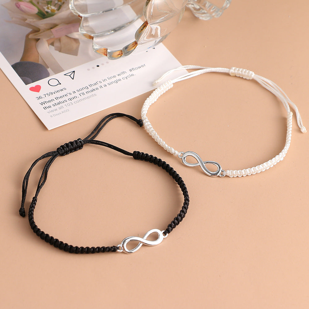 Adjustable Infinity Love Bracelet for Couples and Friends