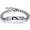 Titanium Steel Puzzle Love Bracelet for Couples