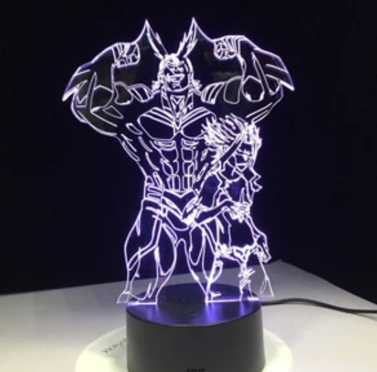 My Hero Academia 3D Color LED Illusion Lamp