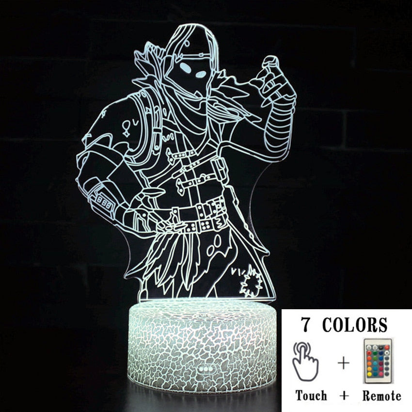 3D LED Touch Control Colorful Night Light Lamp