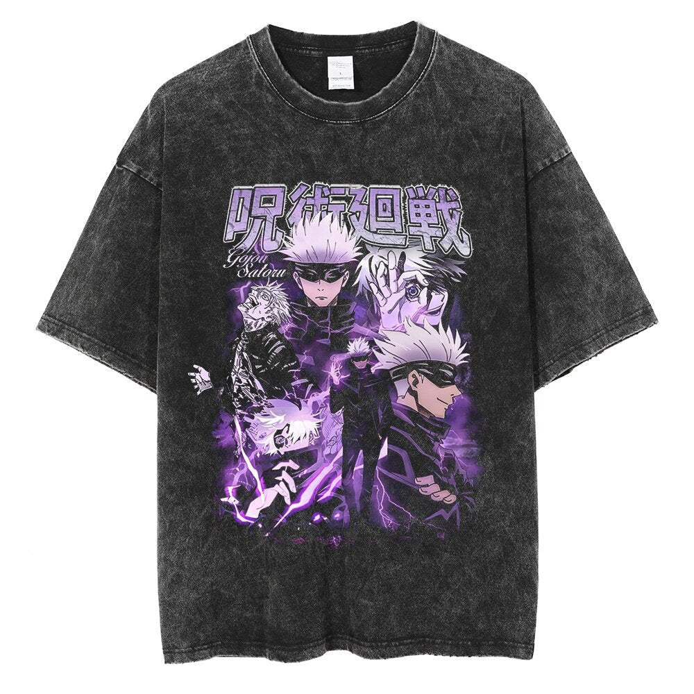 Vintage Washable T-Shirt - Streetwear Anime Graphic