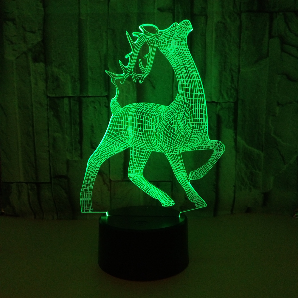 Colorful Touch 3D Acrylic Visual Illusion Night Light