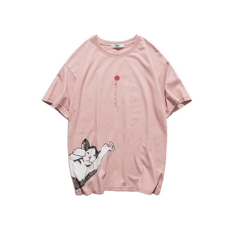 Anime Print Short Sleeve T-Shirt for Men (Casual Style)