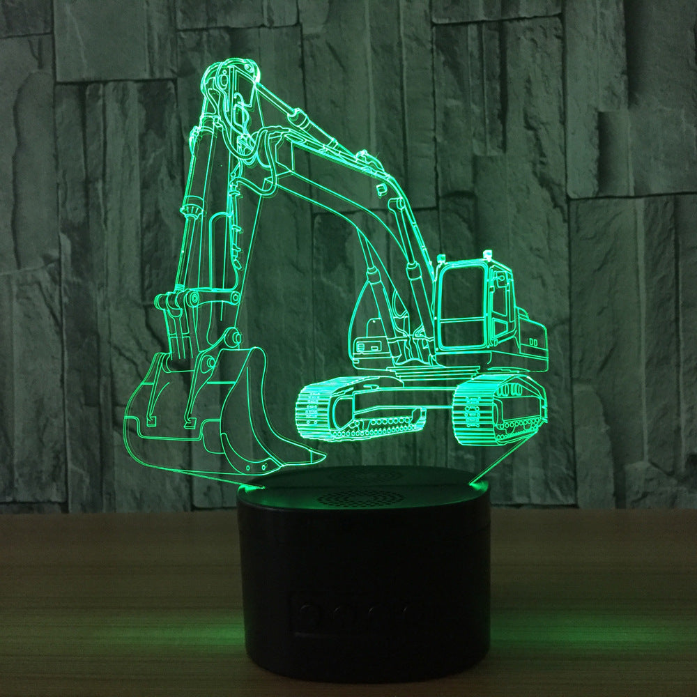 3D LED Touch Control Night Light with USB (Customizable)