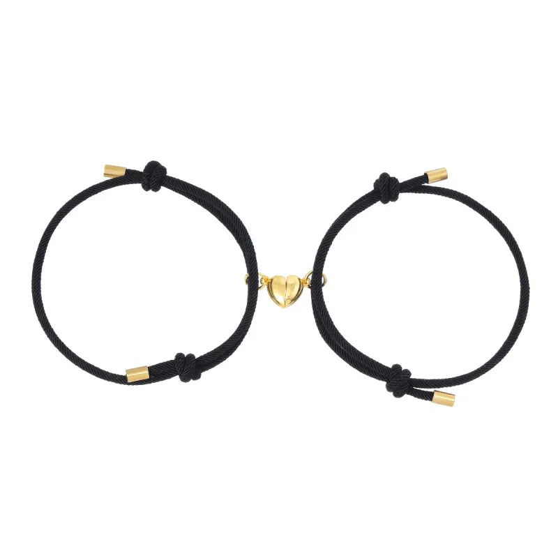 Alloy Love Magnet Suction Couple Bracelet
