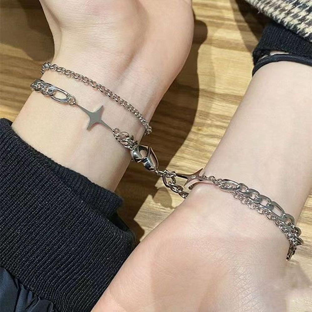 Magnet Love Suction Bracelet for Couples Gift