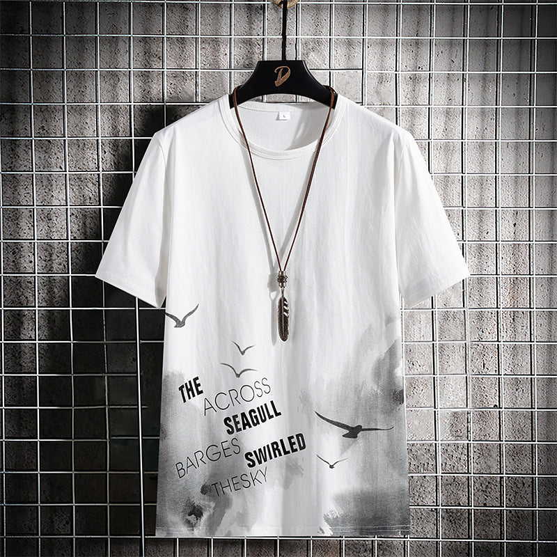Summer Short Sleeve Cotton T-Shirt (Casual Style)