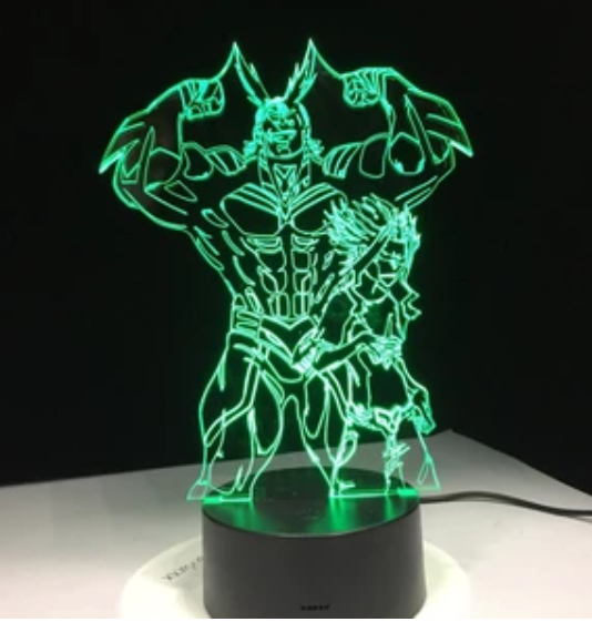 My Hero Academia 3D Color LED Illusion Lamp