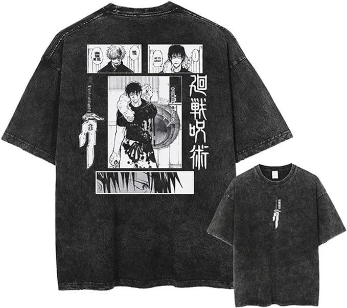 Vintage Washable T-Shirt - Streetwear Anime Graphic