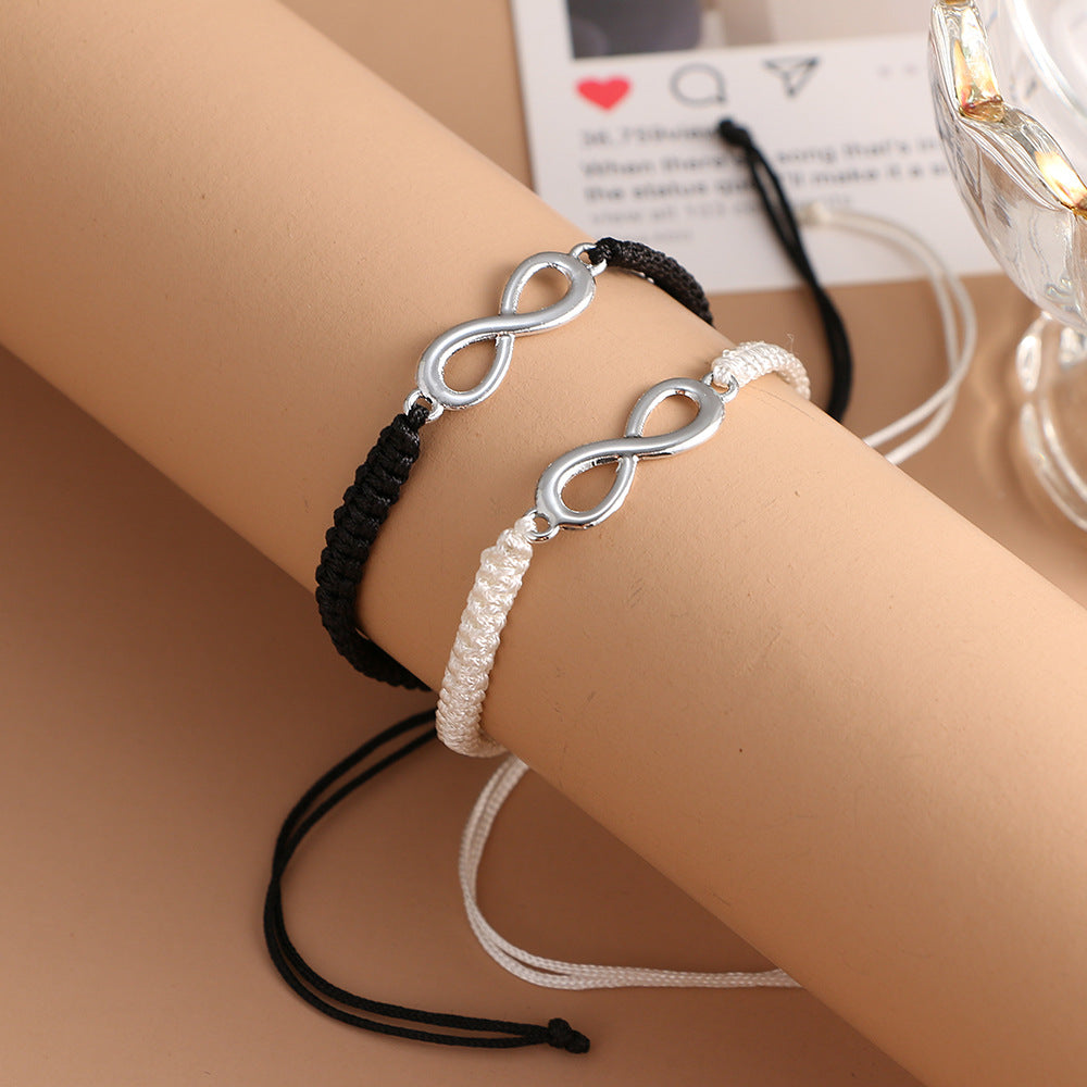 Adjustable Infinity Love Bracelet for Couples and Friends