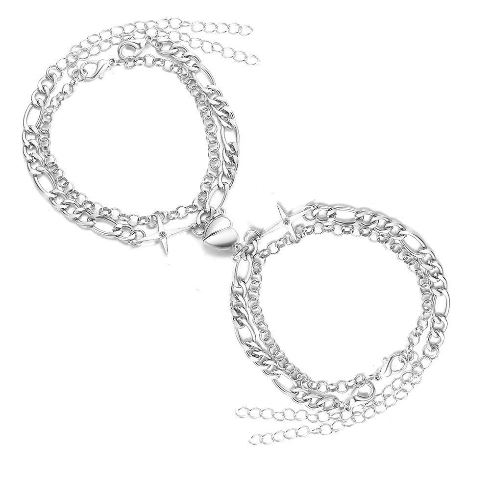 Magnet Love Suction Bracelet for Couples Gift