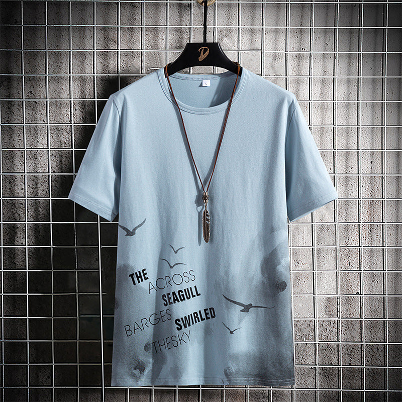 Summer Short Sleeve Cotton T-Shirt (Casual Style)