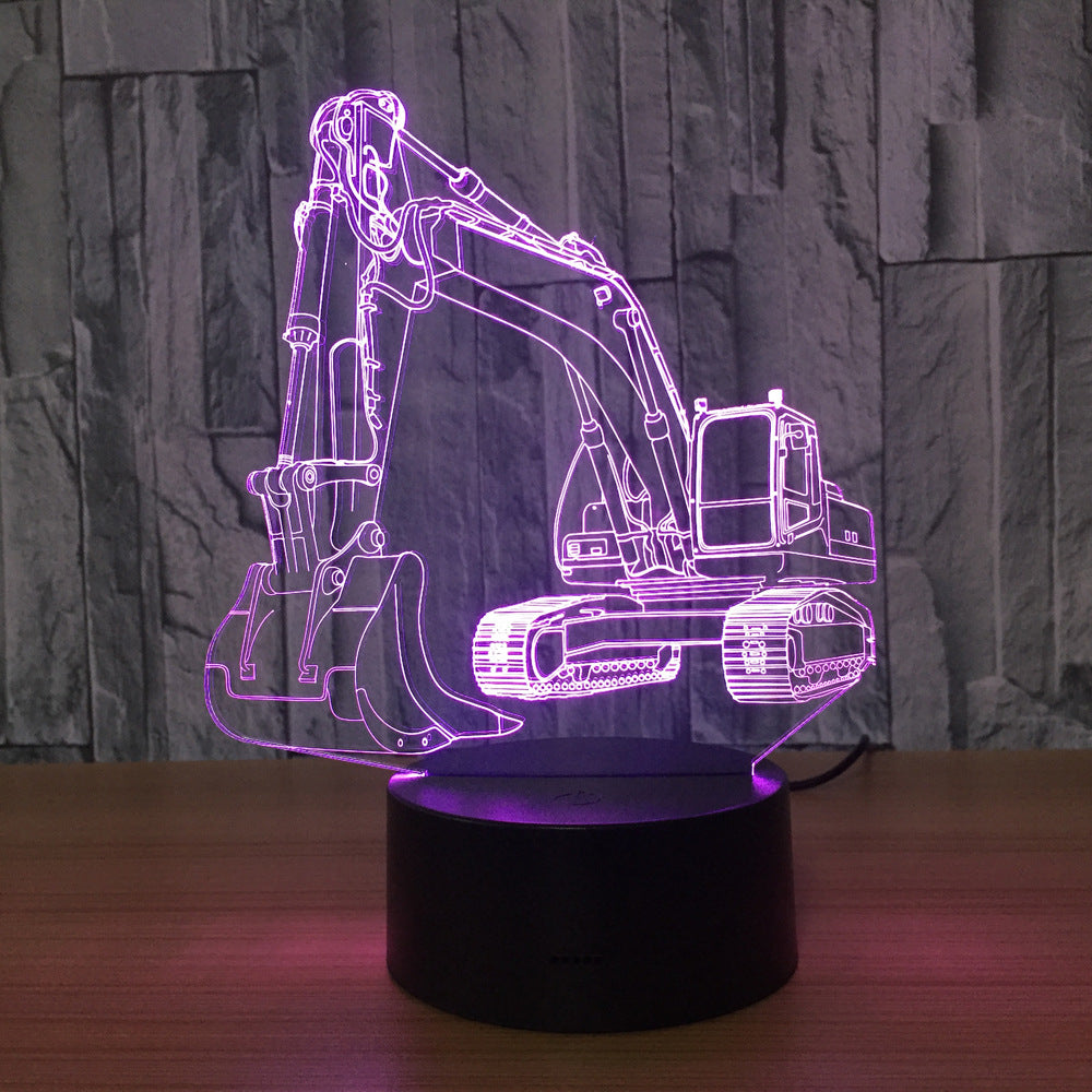 3D LED Touch Control Night Light with USB (Customizable)