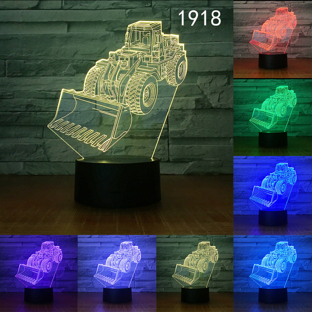 3D LED Touch Control Night Light with USB (Customizable)