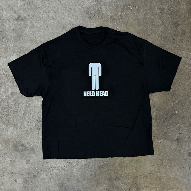 Vintage Y2K Graphic Print Oversized Cotton T-shirt