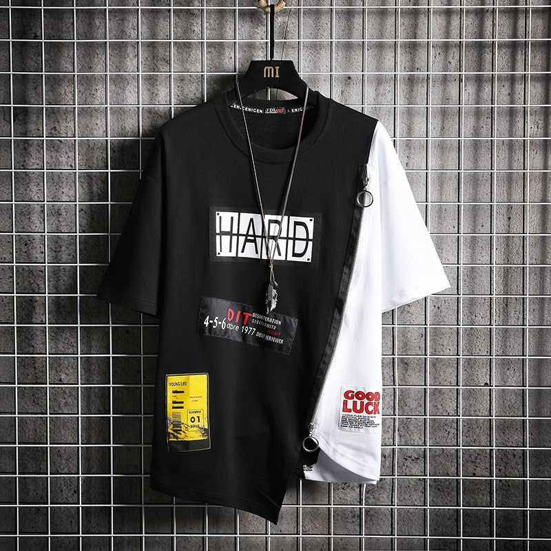 Hip Hop Casual Short Sleeve T-Shirt - Summer Style