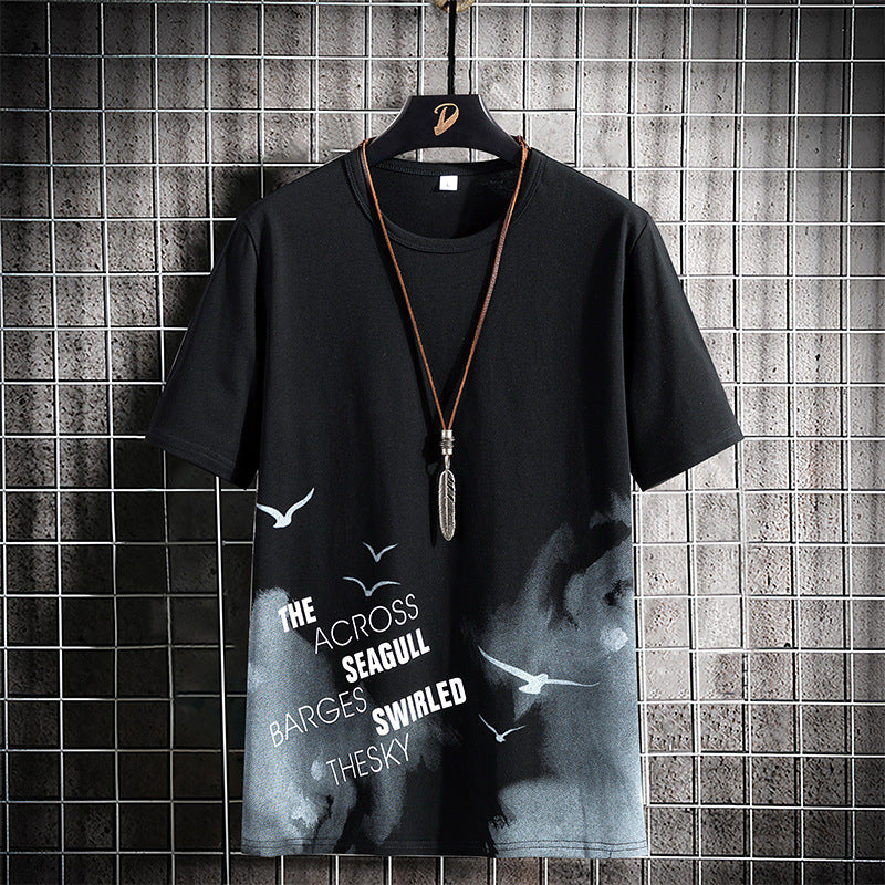 Summer Short Sleeve Cotton T-Shirt (Casual Style)