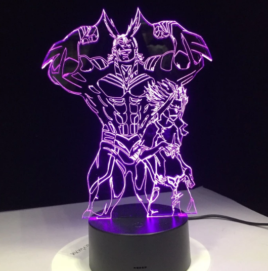 My Hero Academia 3D Color LED Illusion Lamp