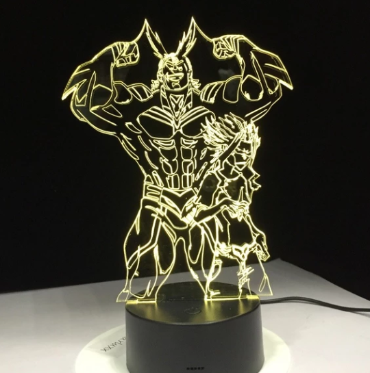My Hero Academia 3D Color LED Illusion Lamp