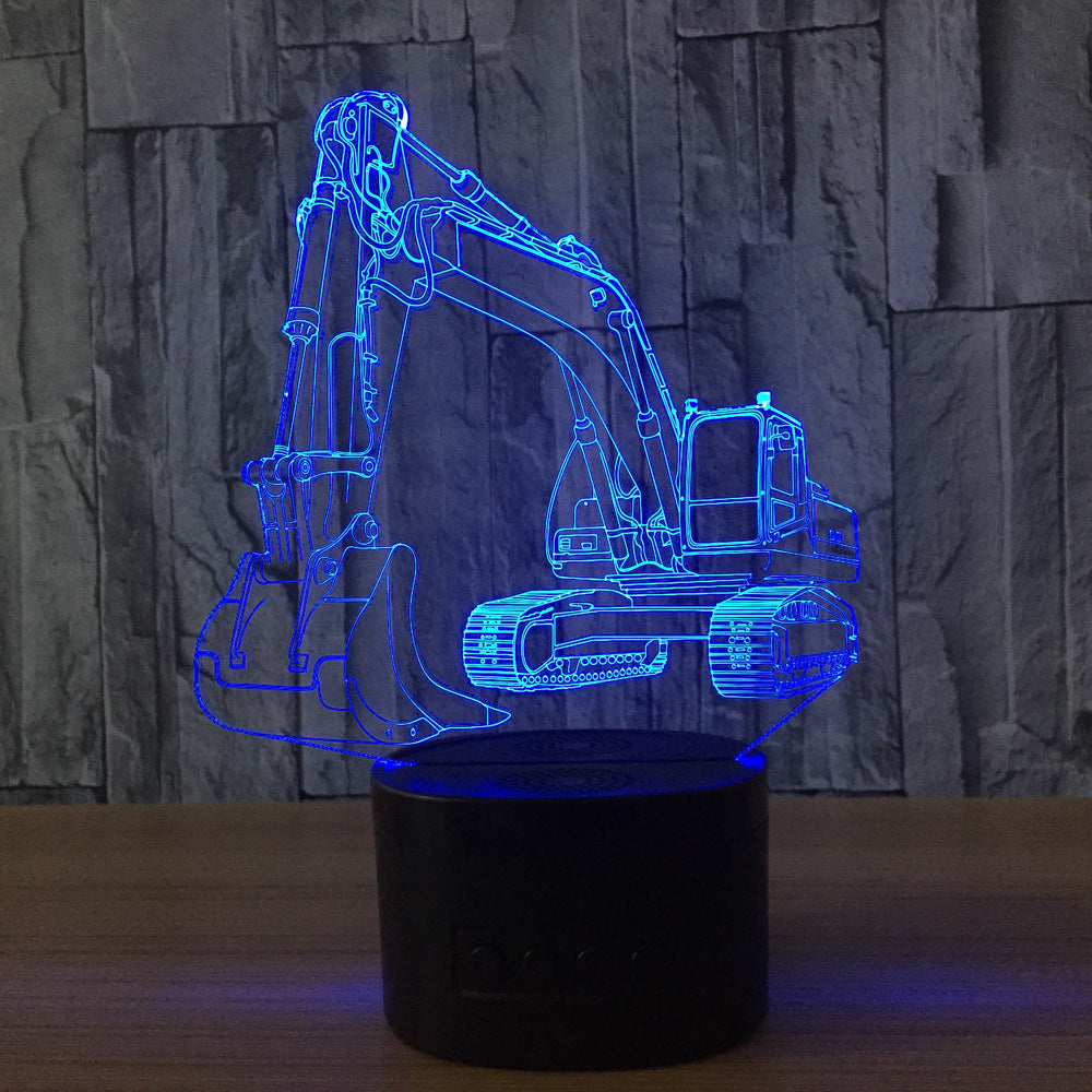 3D LED Touch Control Night Light with USB (Customizable)