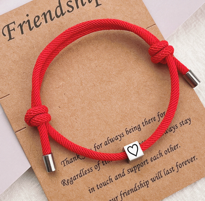 Simple Stainless Steel Geometric Couples Love Bracelet