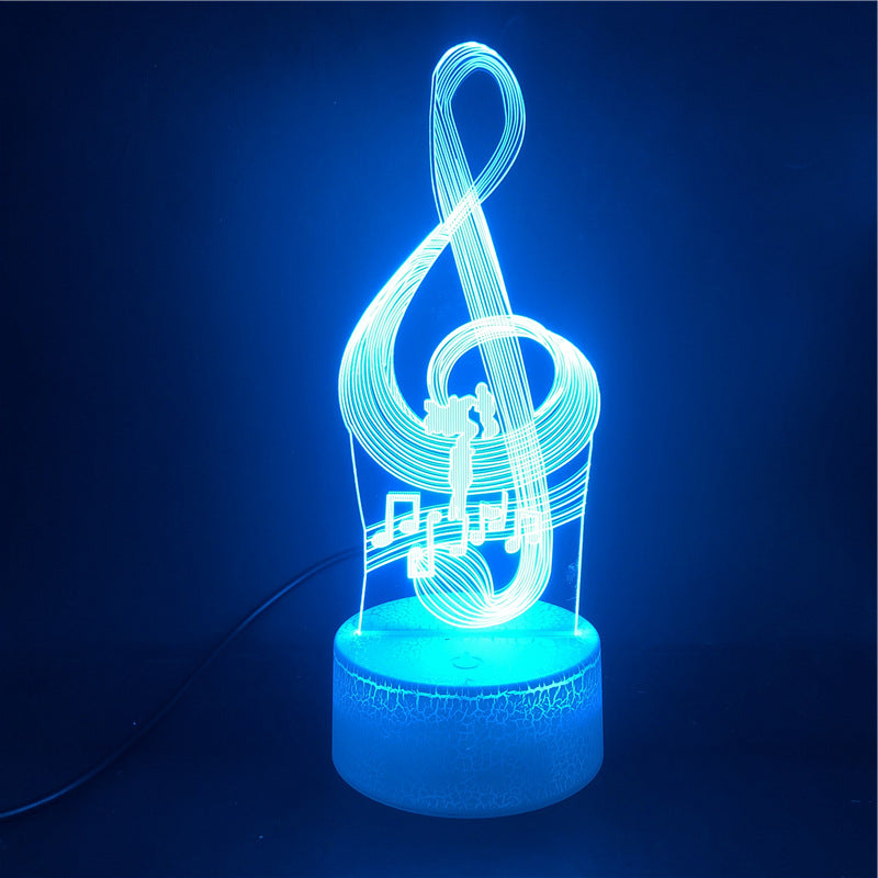 3D Guitar Model Night Light with USB and Battery