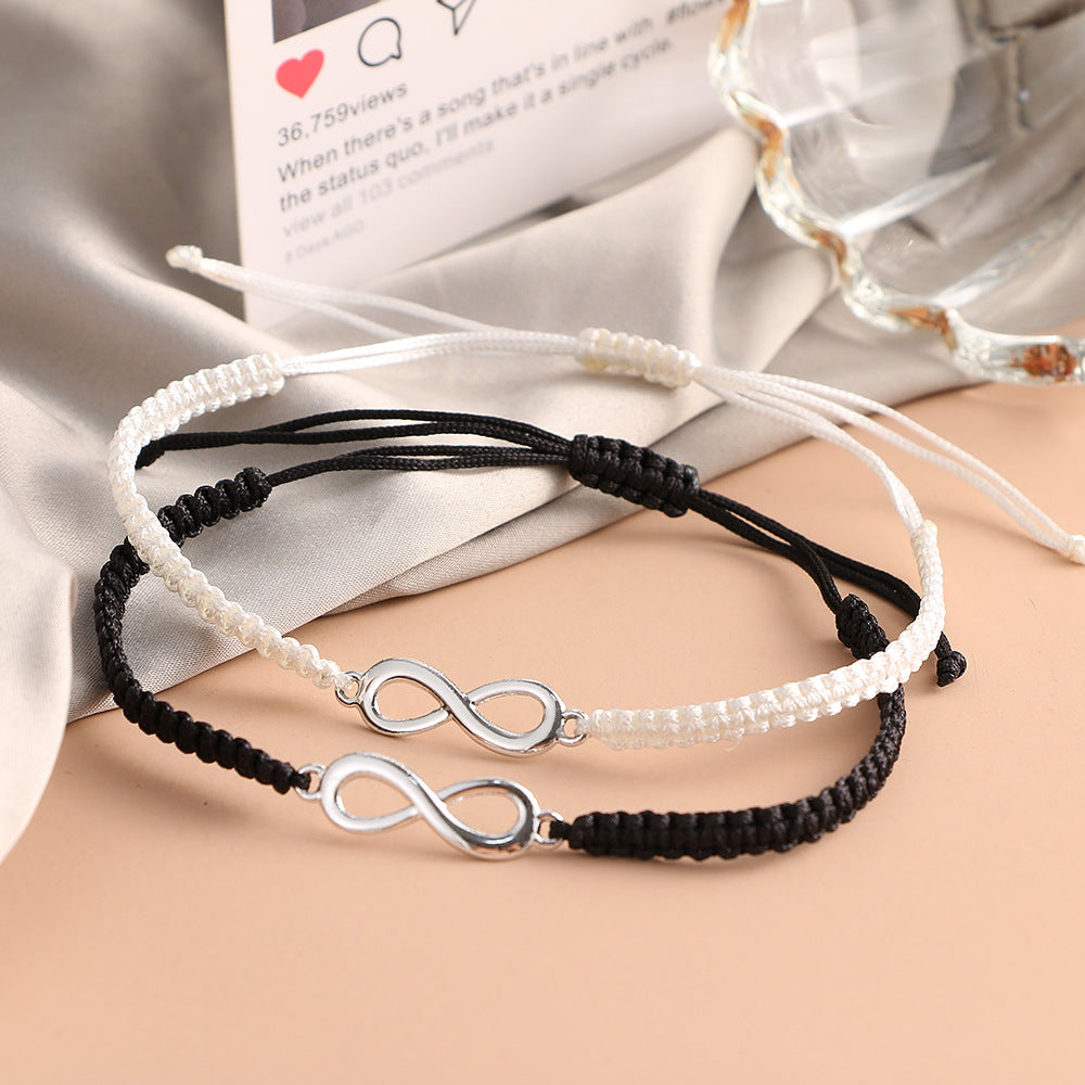 Adjustable Infinity Love Bracelet for Couples and Friends